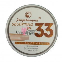 Gel UV / LED FSM Sculpting Gel de constructie, 15ml - 33 Milky Nude